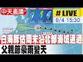 【中天直播 #LIVE】白海豚估周末沿北部海域通過 父親節豪雨變天 20260804 @中天新聞CtiNews
