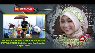 ADAT JAWA SIRAMAN  ADILA DENGAN MUHAMMAD ALDY //SUYONO IBU SUMINI //LIVE