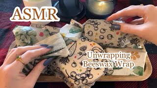 ASMR Unwrapping Beeswax Wrapped Items!No Talking