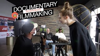 Documentary Filmmaking Set Up Tips - How To Shoot Cinematic Interviews Tutorial
