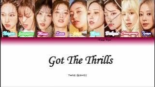 Got The Thrills color coded Lyrics - TWICE (Hangul-Romanization-Burmese)