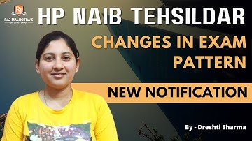 HP Naib Tehsildar New Notification (Changes in Exam Pattern)