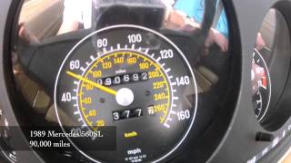 Mercedes-Benz 560SL 0-60 and Acceleration Driving The 1989 Mercedes Benz 560sl