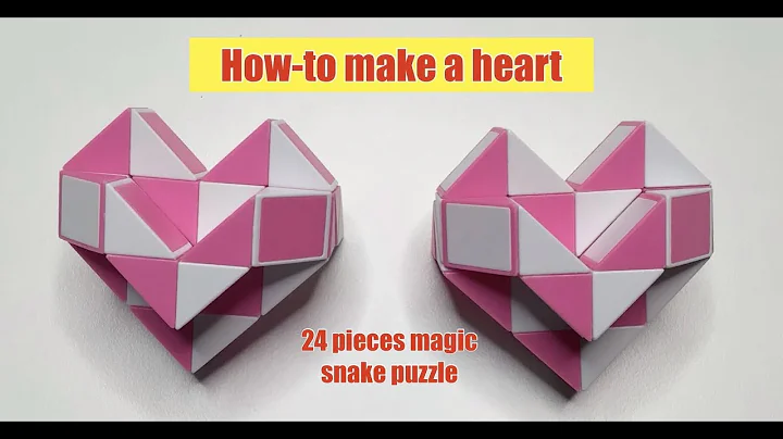 How to make a heart - Magic snake puzzle 24 pieces