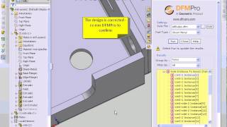 Design for Sheetmetal Fabrication using DFMPro