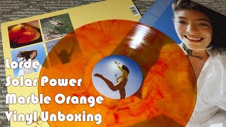 Lorde - Solar Power Marble Orange Vinyl Unboxing