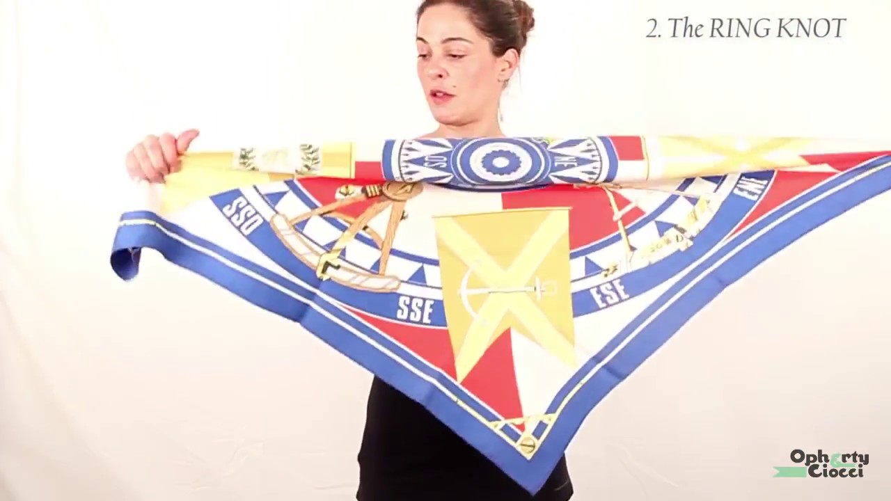 Hermes Scarf Knotting Cards Vol.3: Twilly Manchette  Hermes scarf, Ways to  wear a scarf, How to wear scarves