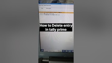 How to delete entry in tally prime | tally mai entry delete kaise kare  #tally #entry #shorts