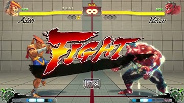 ADON VS HAKAN | CPU VS CPU Ultra Street Fighter IV  (Hardest AI)