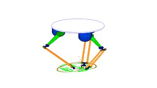 Delta robot simulation and control