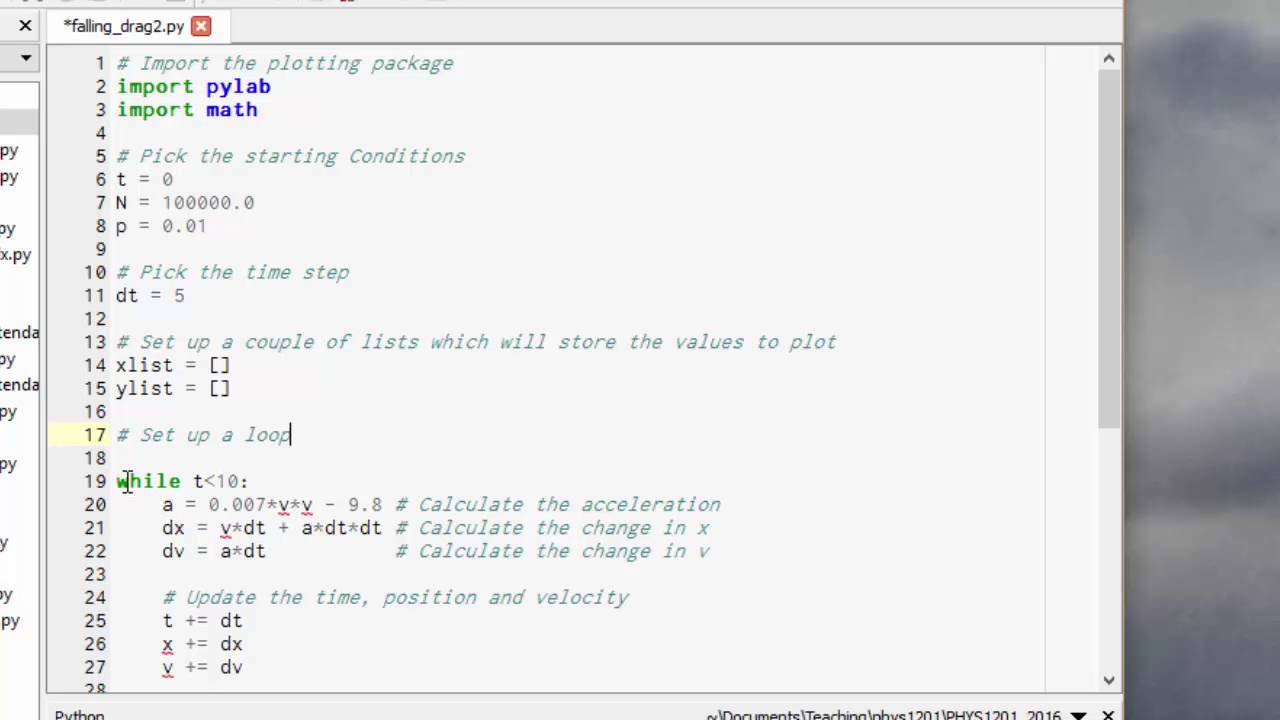 MV1.17 Decay Python - YouTube