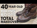 VINTAGE Hiking Boots RESTORATION | Total Transformation From Throwaway to Almost NEW