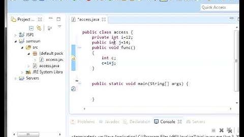 Java tutorial  4 ( access modifiers)