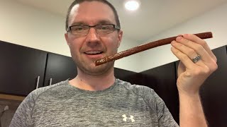 HOW TO FIT An Entire Slim Jim Original MONSTER SIZE Smoked Meat Snack Stick In Your Mouth