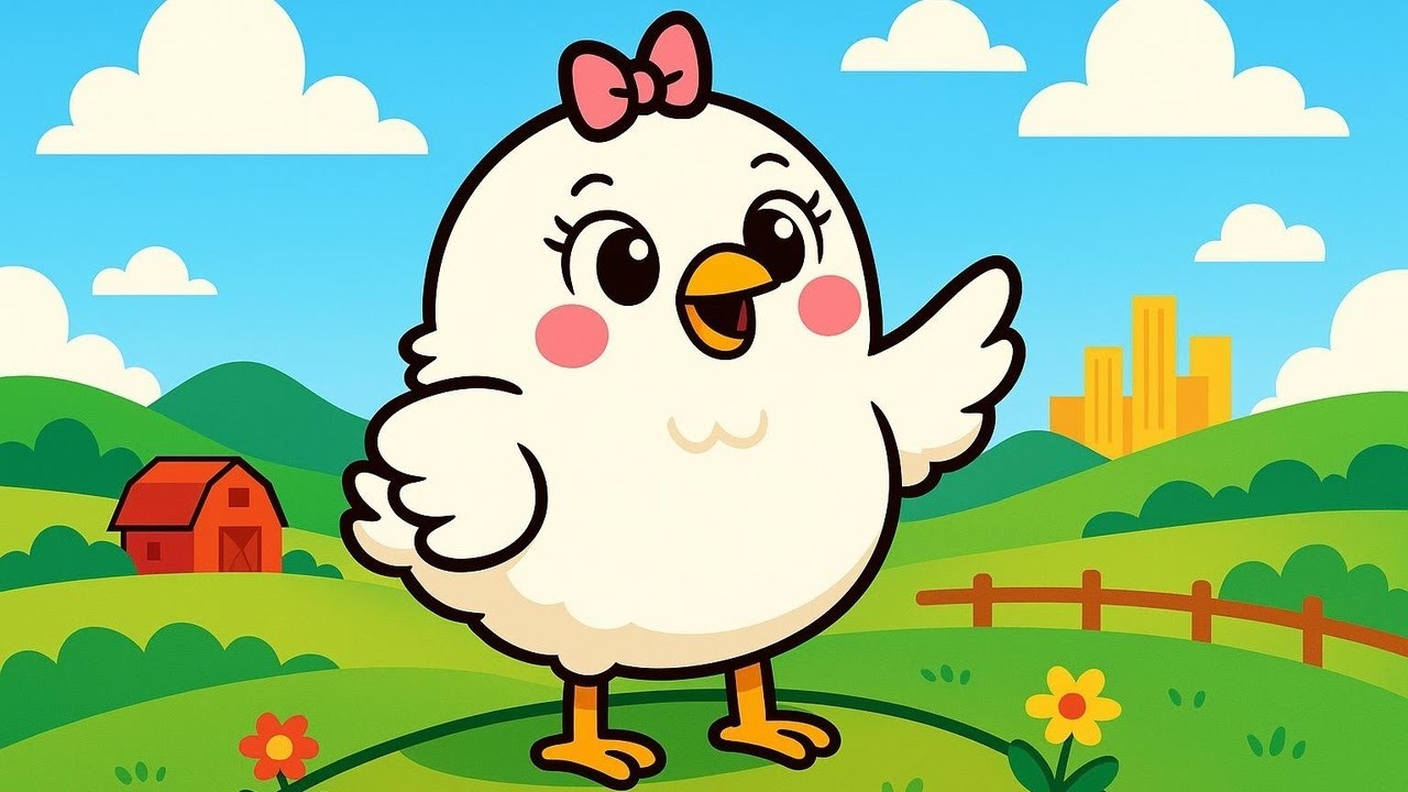 La gallina e le sue avventure in città 🐔🎶 Filastrocca per bambini