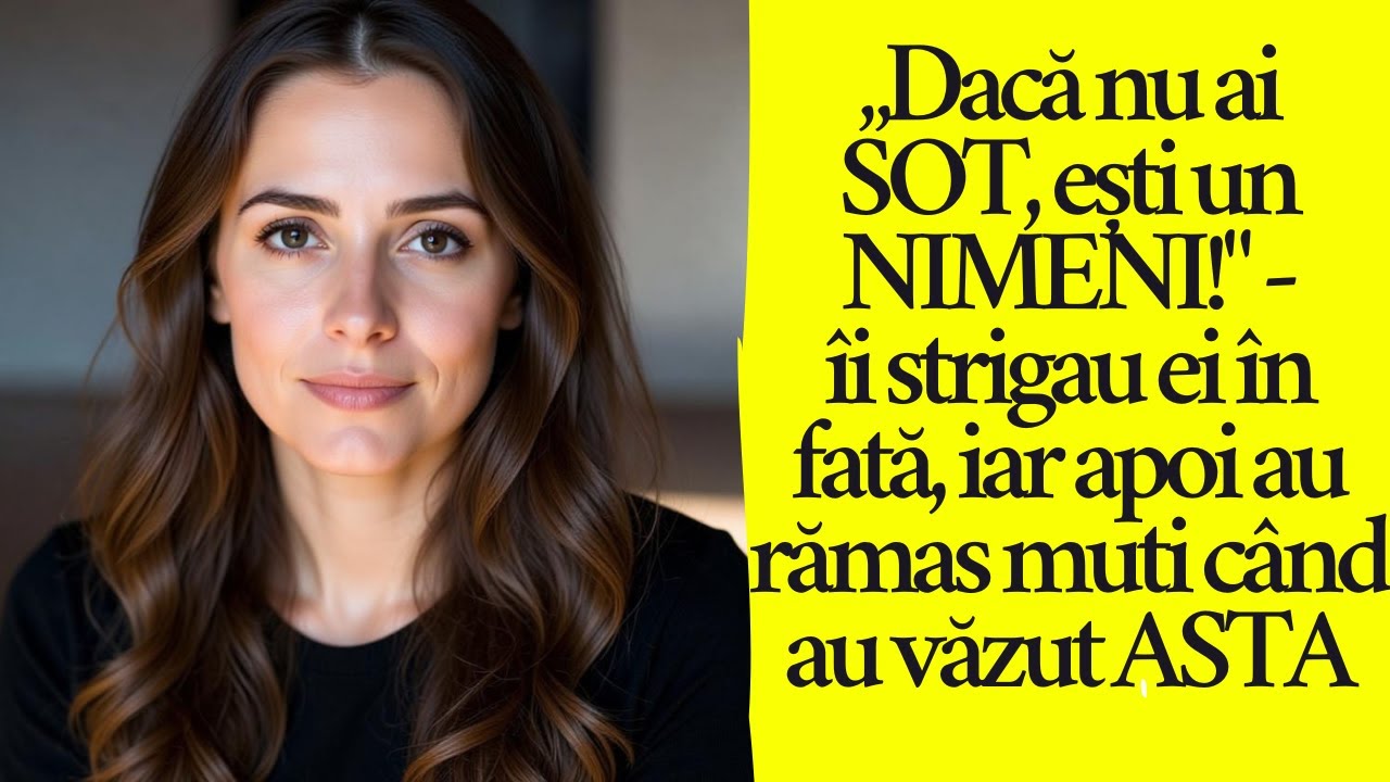 „Dacă nu ai SOȚ, ești un NIMENI!