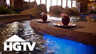 Indoor YearRound Lagoon Pool | HGTV