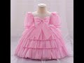 ✨ “Pink Perfection for Tiny Fashionistas 🎀”#BabyGirlFashion #PinkFrock #PartyWearKids