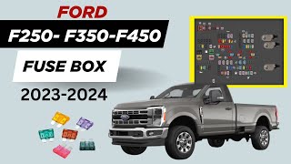 Ford F250 F550 Fuse Box Diagram 2023-2024