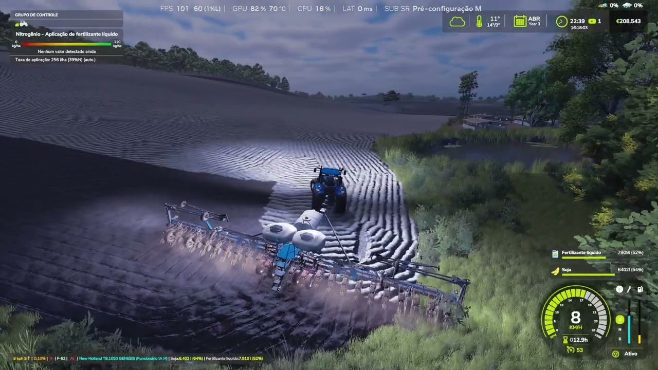 FS 25, PLANTANDO SOJA NO NOVO CAMPO.