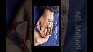 finger mehndi design simple back hand 😍♥️#shortsfeed #mehndi #shorts #ytshorts #viral #viralvideo#yt