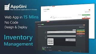 How to Create and Deploy an Inventory Tracking WebApp in 15 Mins Using AppGini (No Code)