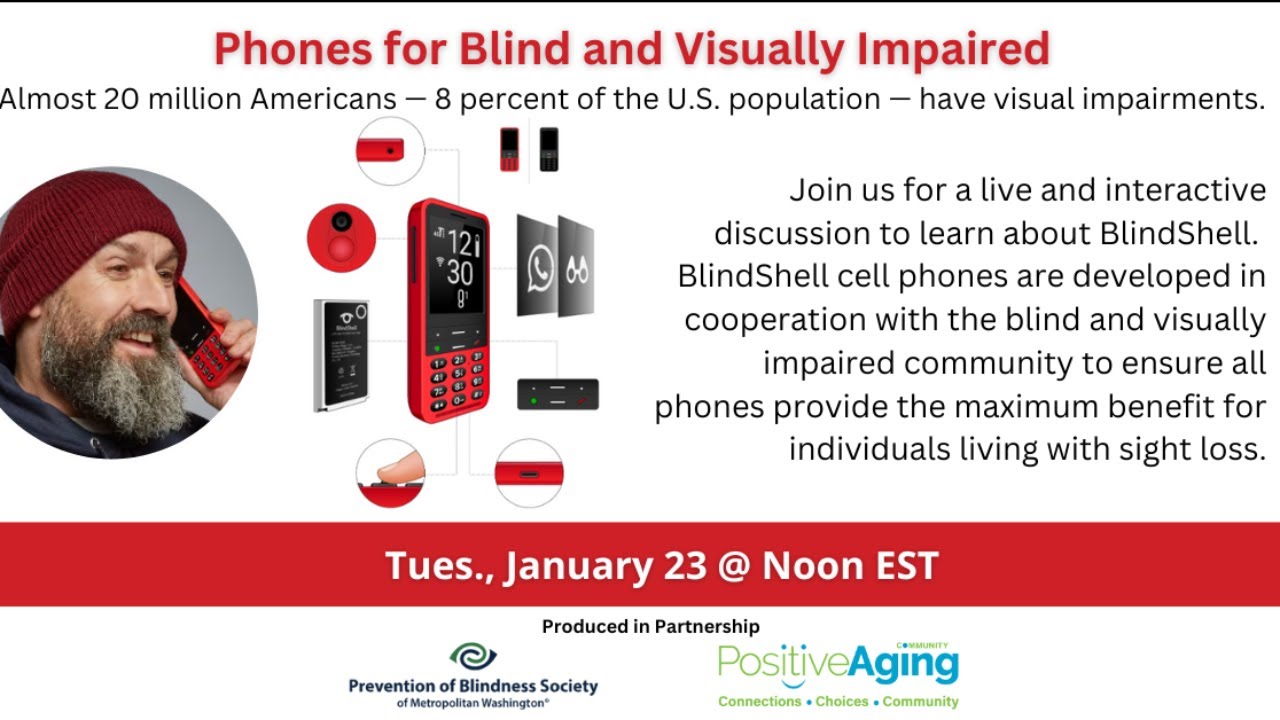Phones for blind and visually impaired youtube