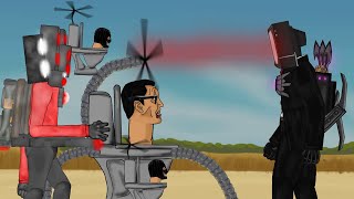 Skibidi toilets 44, 45, 46 . TITAN TV MAN vs Titan Speakerman, Skibidi toilets . Animation dc2