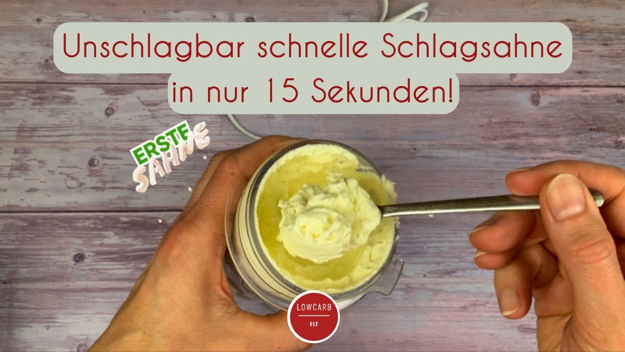 Sahne steif schlagen in Rekordzeit Unschlagbar schnelle Schlagsahne in