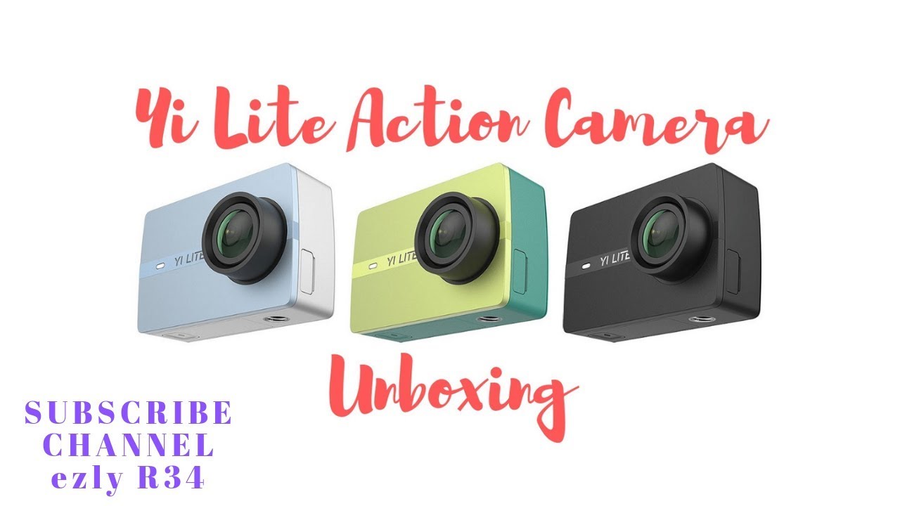 Yi Lite action camera unboxing YouTube