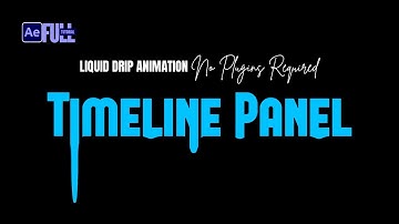 💧 Liquid Drip Animation | After Effects Tutorial | No Plugin