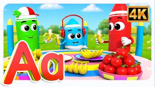 fruits song kids learn fruits names colors fun nursery rhyme