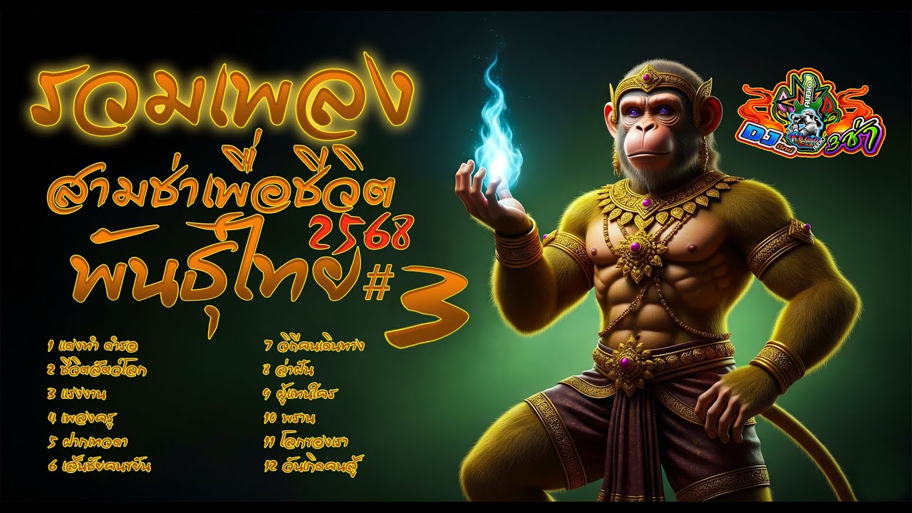 รวม12เพลงสามช่าเพื่อชีวิตพันธุ์ไทย #3 โจ๊ะๆ 2568 [ ใหม่ ] ai // by-เอกปีศาจ