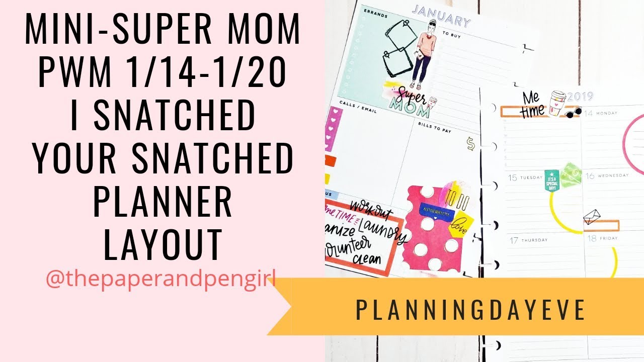 Mini-Super Mom | Plan With Me - Happy Planner