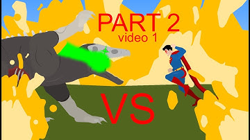 scp 682 vs Superman (PLEASE READ DESC BEFORE WATCHING) | part 2 video 1 | sticknodes animation
