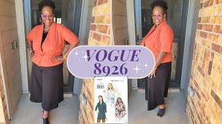 [721]Vogue 8926 Pattern Review||Look 3 Summer Nights Collection #V8926