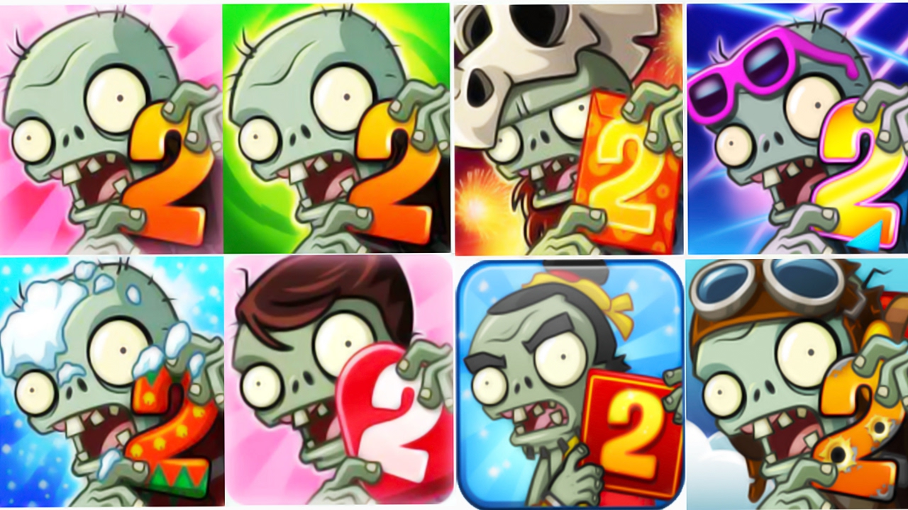 Plants Vs Zombies 2 vs Plants vs Zombies 2 China Version! PvZ 2 - YouTube