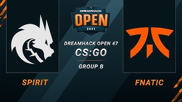 CSGO - Spirit vs. fnatic [Mirage] Map 1 - DreamHack Open 47  - Group B
