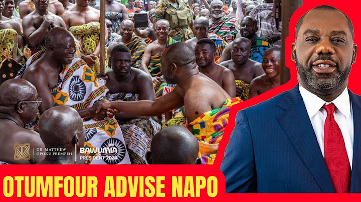 NAPO Disrespected Kwame Nkrumah After Otumfuo’s Advise || NPP Running Mate Napo