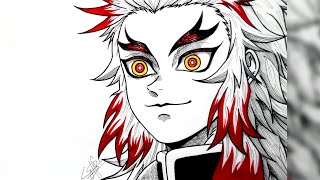 Drawing - Kyojuro Rengoku (Kimetsu no yaiba) Série 8/10
