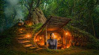 She Built a Secret Underground Jungle House to Survive Alone… You Won’t Believe This! 😱🌿