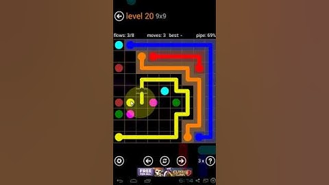 Flow Free - Bridges Pack 9 x 9 Level 20