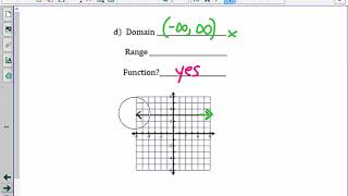 Blended Alg 2   Unit 1 Lesson3 Domain and Range Practice #1