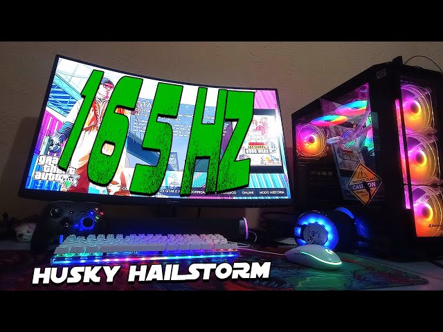 Monitor Gamer Husky Curvo 31.5, 165Hz