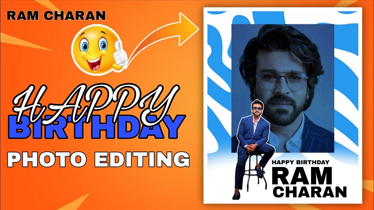 Ram Charan Birthday Photo Editing | Birthday CDP Editing | Best cdp editing tutorial in picsart app