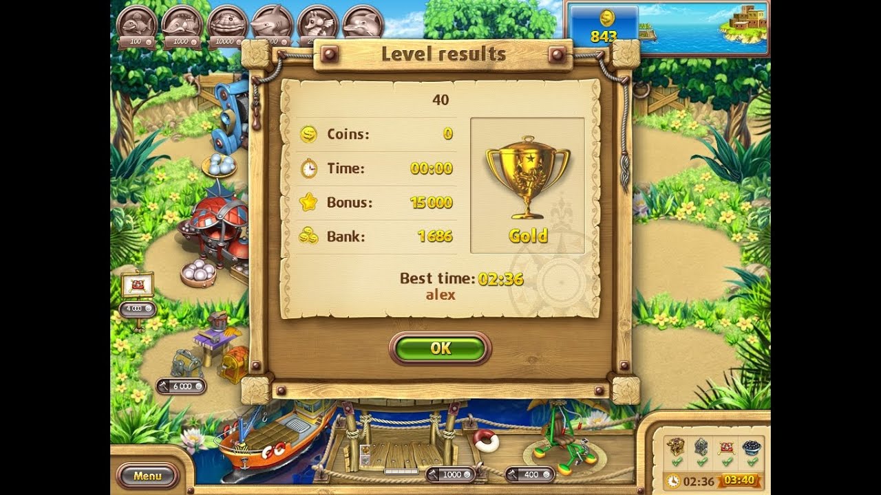 Farm Frenzy Gone Fishing only GOLD (level 40) Веселая ферма Рыбный день (Уровень 40) Золото