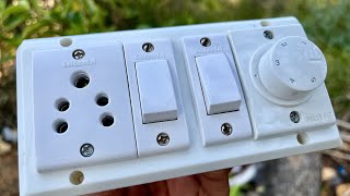 Fan Regulator + Socket Wiring 😍| Switch board wiring |
