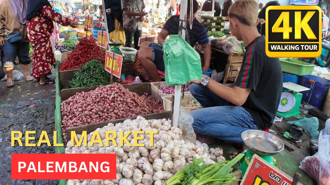 Real Life at a Local Traditional Market, Palembang- Indonesia