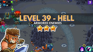 King of Defense: Level 39 HELL / ARMORED ENEMIES / with basic heroes