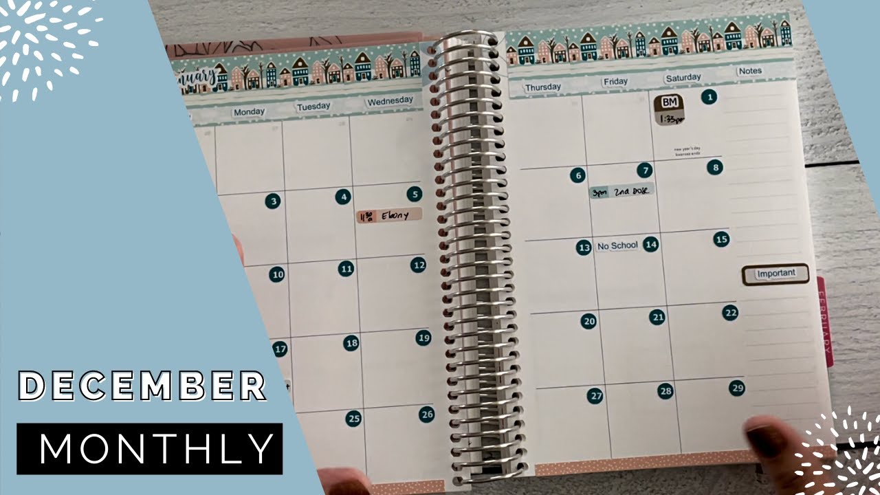 January Plan with Me | Monthly Set Up | Erin Condren | A5 Daily Duo ...